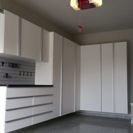 Southern Pines White Garage Cabinets